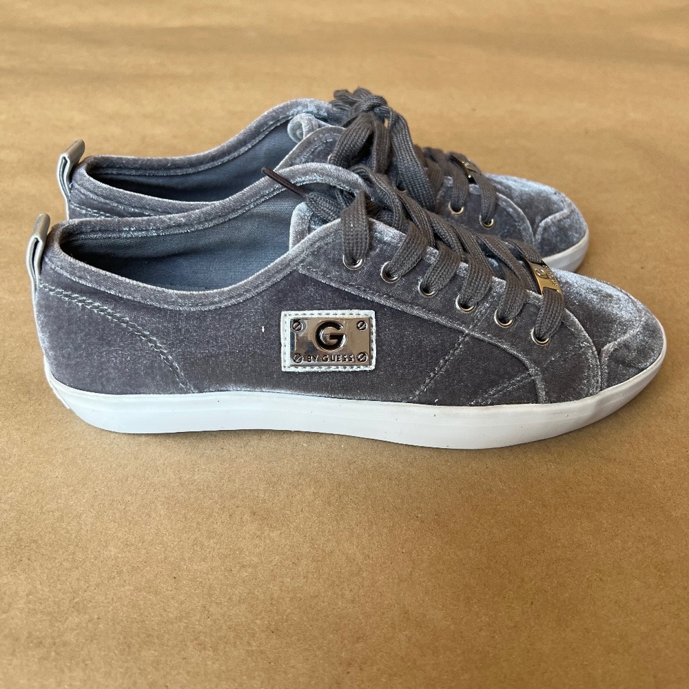 G by Guess Velvet Sneakers Size 7.5